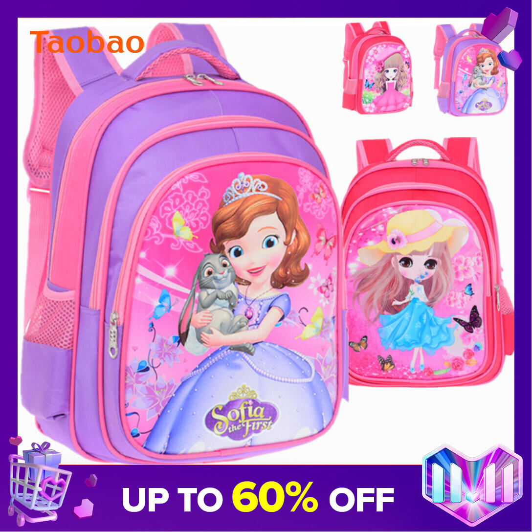Cartoon Schoolbag Primary School Student Female 1-2-3-4-6 First Grade Girl Girl Kindergarten Burden Reduction Backpack