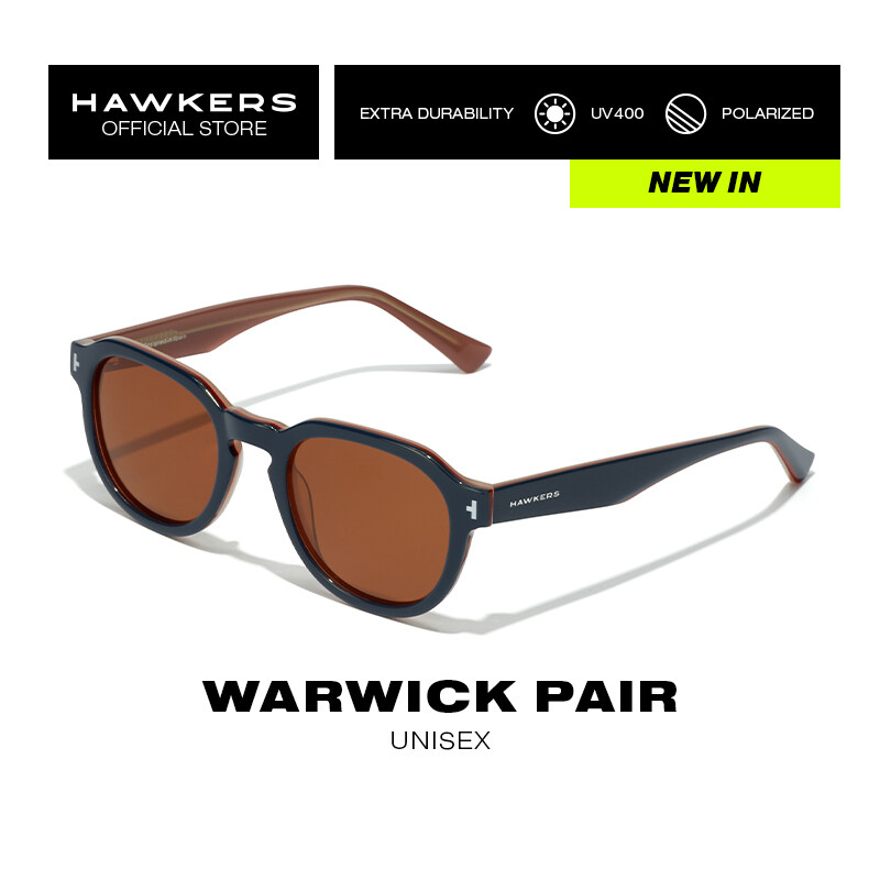 Hawkers - WARWICK PAIR POLARIZED BLUE BROWN Sunglasses UV400 Men Women HWPA22LWXP