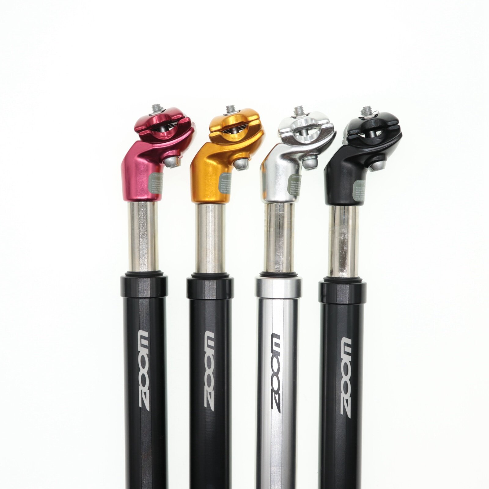 ZOOM Mtb Suspension Telescopic Seatpost 27 2 Bicycle Shock Absorber Adjustable Seat Post Bike Saddle Rod Aluminum 27.2 28.6 30.0 30.4 30.9 31.6 33.9mm X350MM