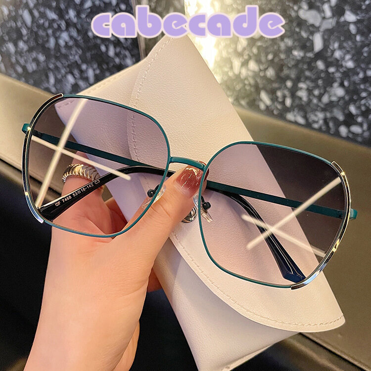 cabecade 2021 new net celebrity fashion sunglasses men Korean style square oval sunglasses women personality anti-UV glasses