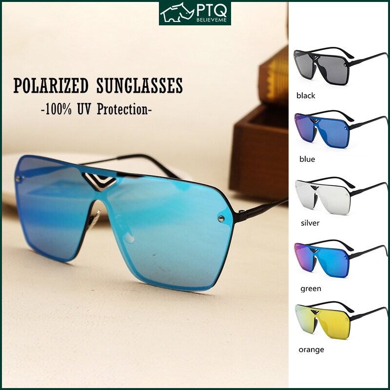 Polarized Glasses Driving Sunglasses Aluminum Magnesium Sun Glasses Rectangle Shades For Men PTQ