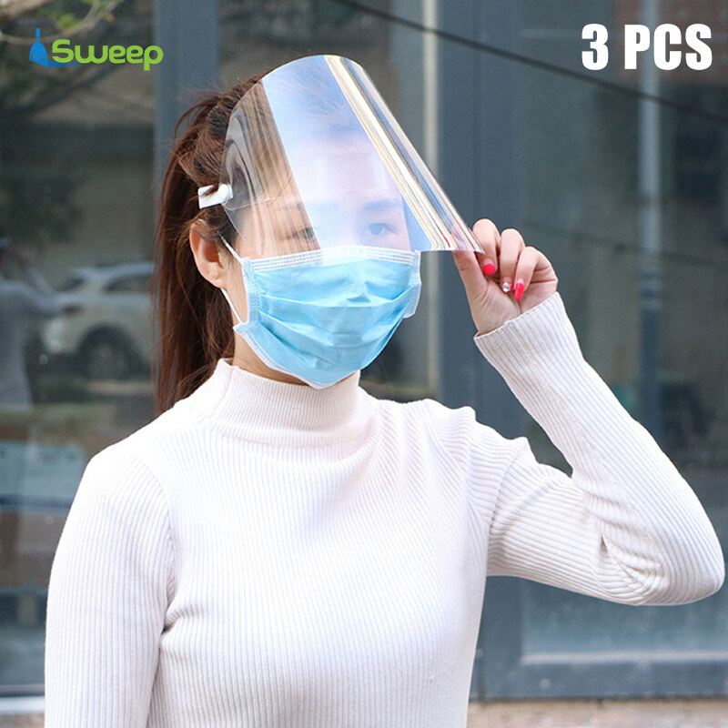 Anti-fog Empty Top Cap Clear Full Face Splash-proof Face Protective Shield Guard Hat Anti Spittle