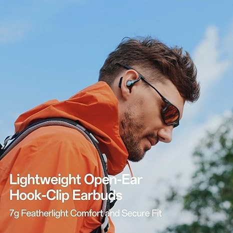 S2 open-ear headphones with 7GB ultra-light design, high-resolution LDAC audio, triple waterproofing, Bluetooth 6.0, easy photography, 32 hours of playtime, smart app, and clear calls. Wireless sports