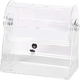 Colcolo Acrylic Rotating Cage Raffle Cage Drum Lottery Machine Raffle Ticket Drum Activity Prize Box for Shows Carnival